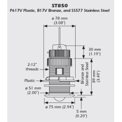 Raymarine Wireless T911 Fart Transducer