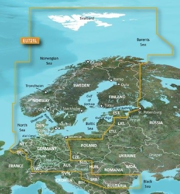 BlueChart G3 Vision VEU721L Nord Europa